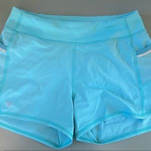Athleta Girl Record Breaker Shorts in Turquoise, SIZE: Large/12
